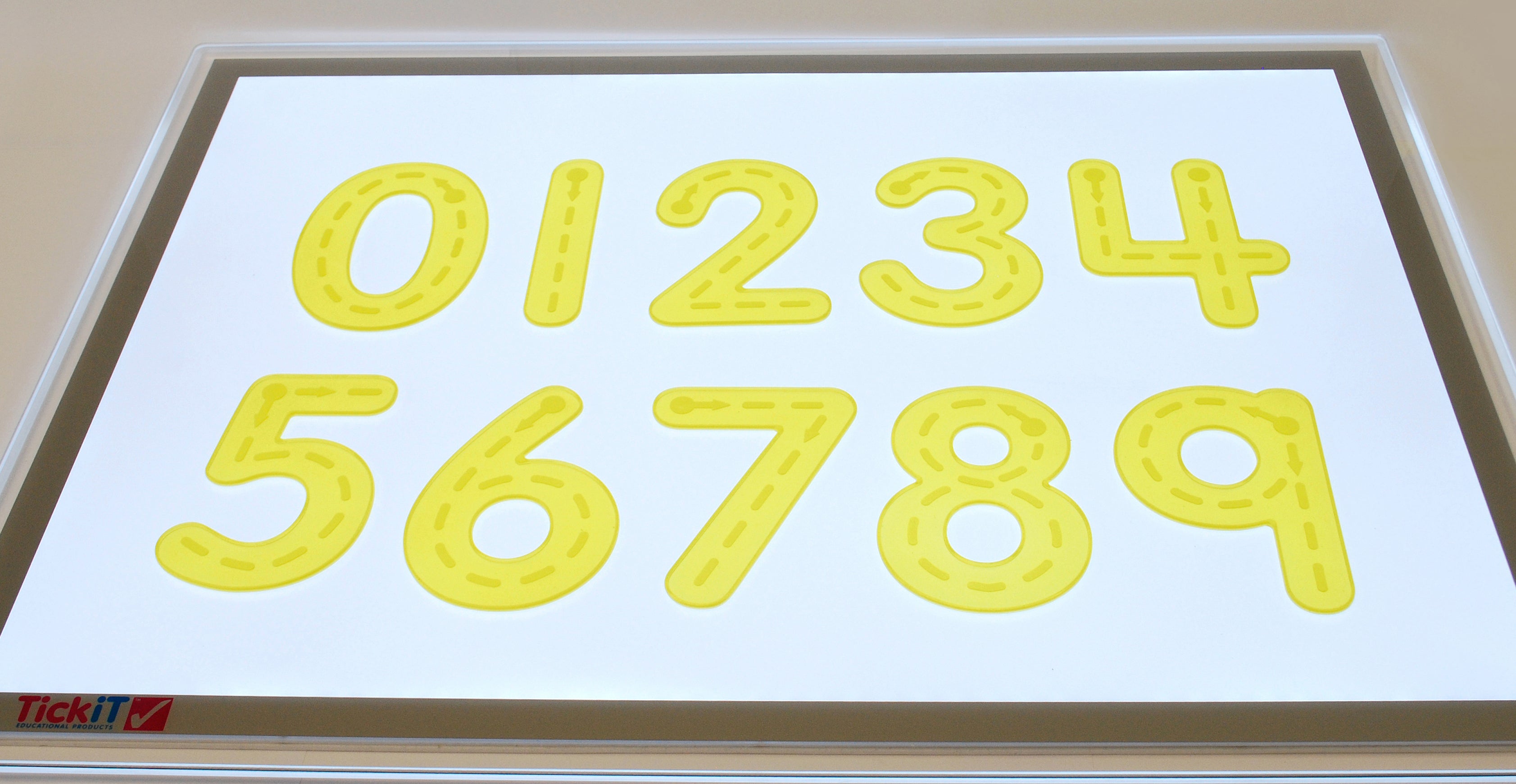 SILISHAPES TRACE NUMBERS YELLOW