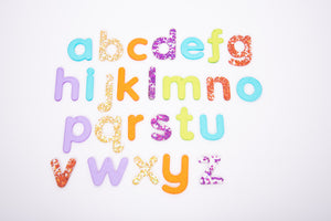 Rainbow Glitter Letters 7cm