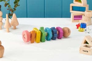 RAINBOW WOODEN SHAPE TWISTER