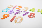 Load image into Gallery viewer, Rainbow Glitter Numbers 7cm
