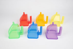 TRANSLUCENT COLOUR FUNNELS PK6