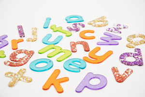 Rainbow Glitter Letters 7cm