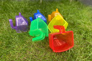 TRANSLUCENT COLOUR FUNNELS PK6