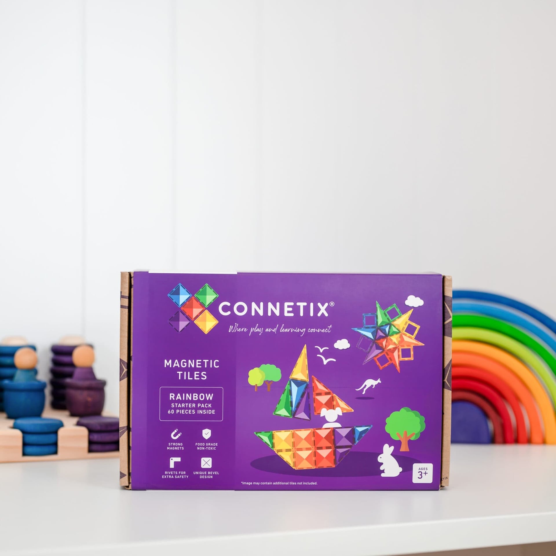 CONNETIX Rainbow Starter Pack 60 pc