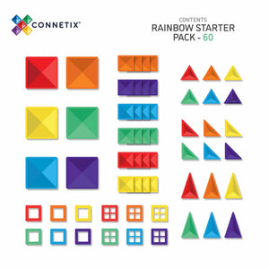 CONNETIX Rainbow Starter Pack 60 pc