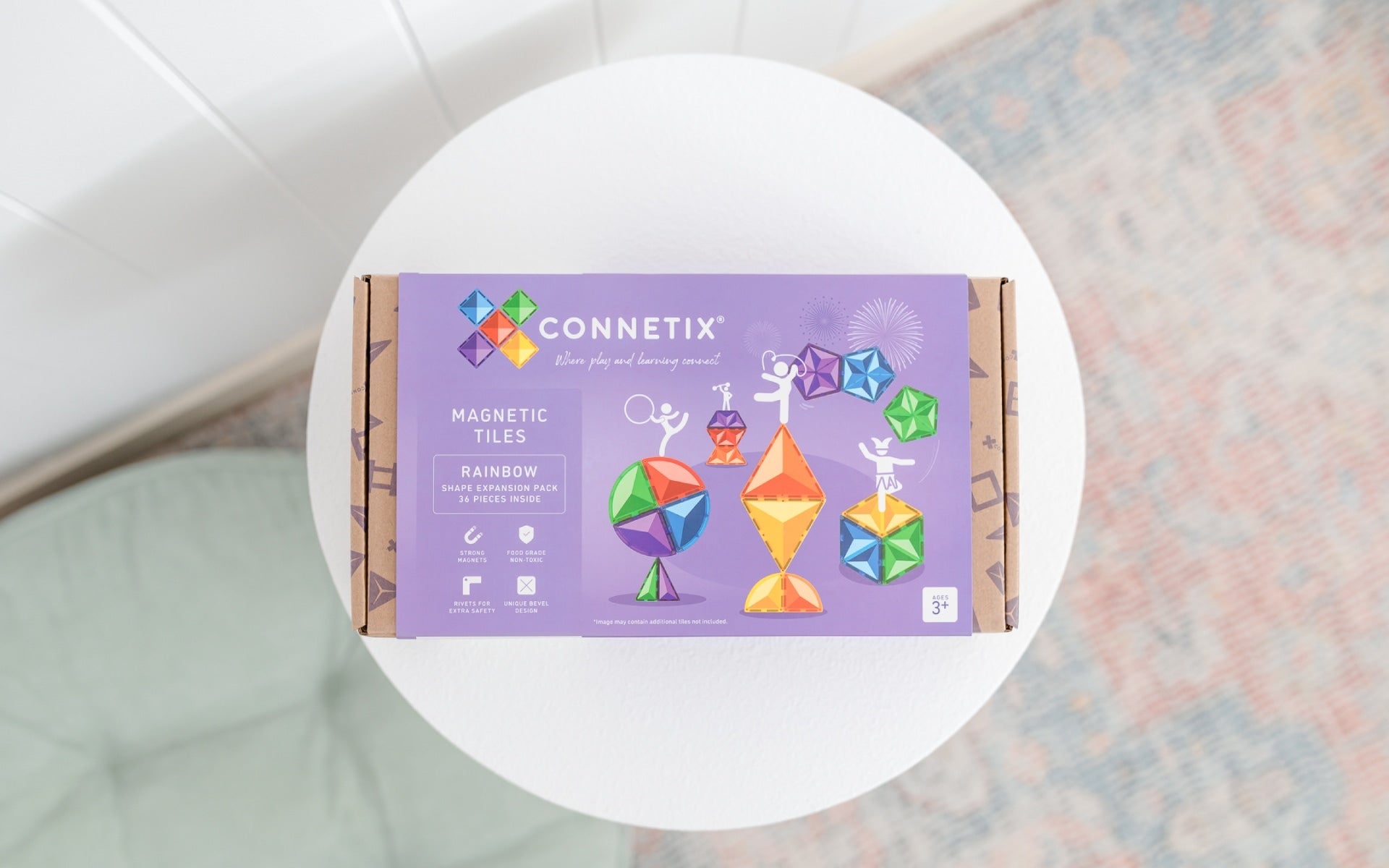 CONNETIX Rainbow Shape Expansion Pack 36 pc