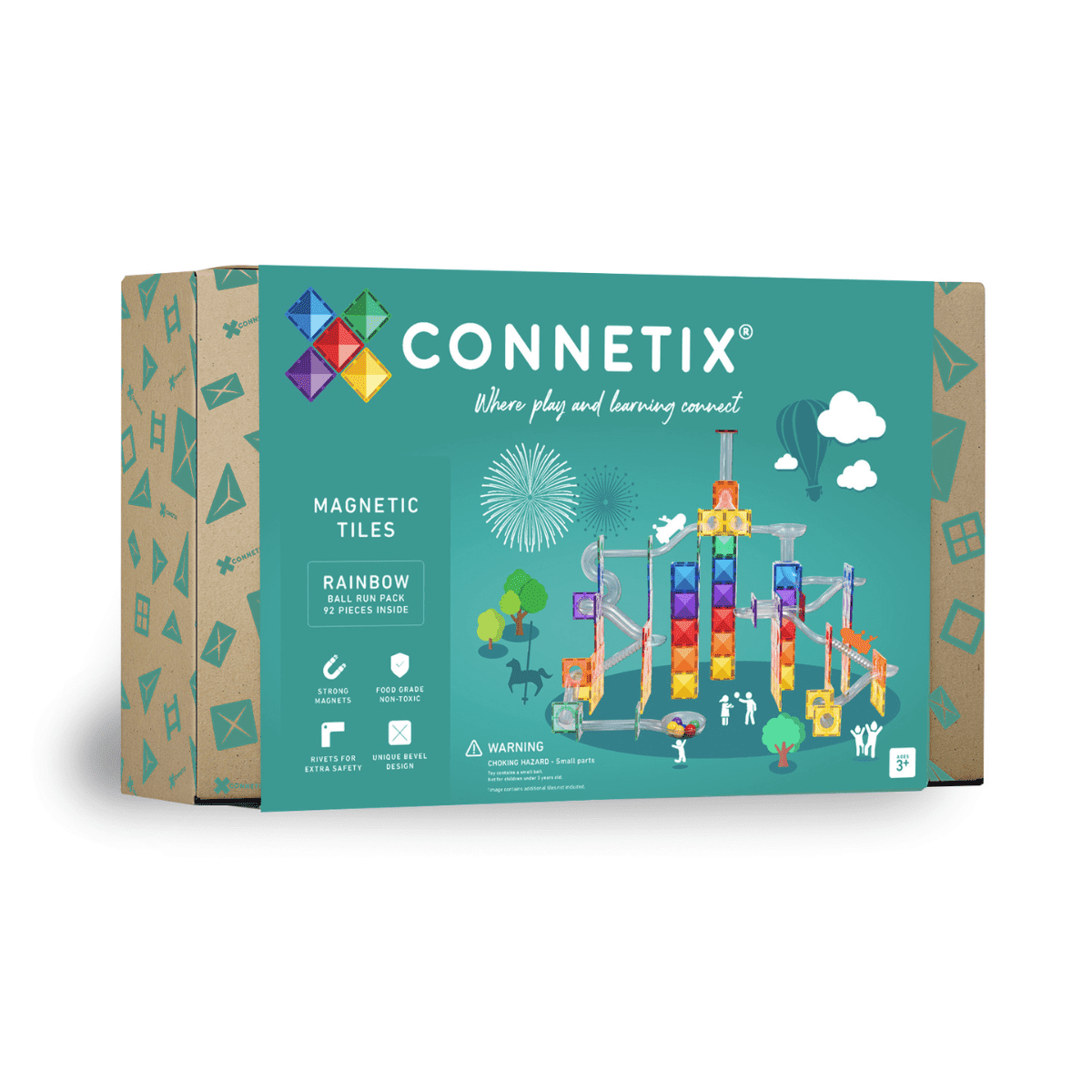 CONNETIX Rainbow Ball Run Pack 92 pc