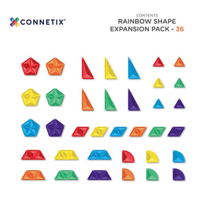 CONNETIX Rainbow Shape Expansion Pack 36 pc