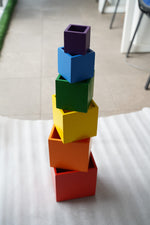 Load image into Gallery viewer, Stackable Cubes (Rainbow)
