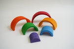 Load image into Gallery viewer, Wooden Rainbow (6 piece)
