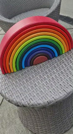 Load and play video in Gallery viewer, Wooden Rainbow Arch (12 Piece)
